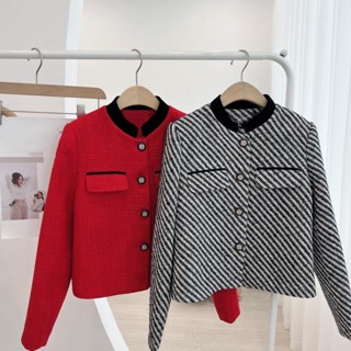 Áo Khoác Bigsize Nữ Tú Mỡ Áo Bigsize Thiết Kế Trẻ Trung Áo Khoác Dạ Tweed Hợp Đi Chơi Đi Tiệc Đủ Size 50-80kg AK0109