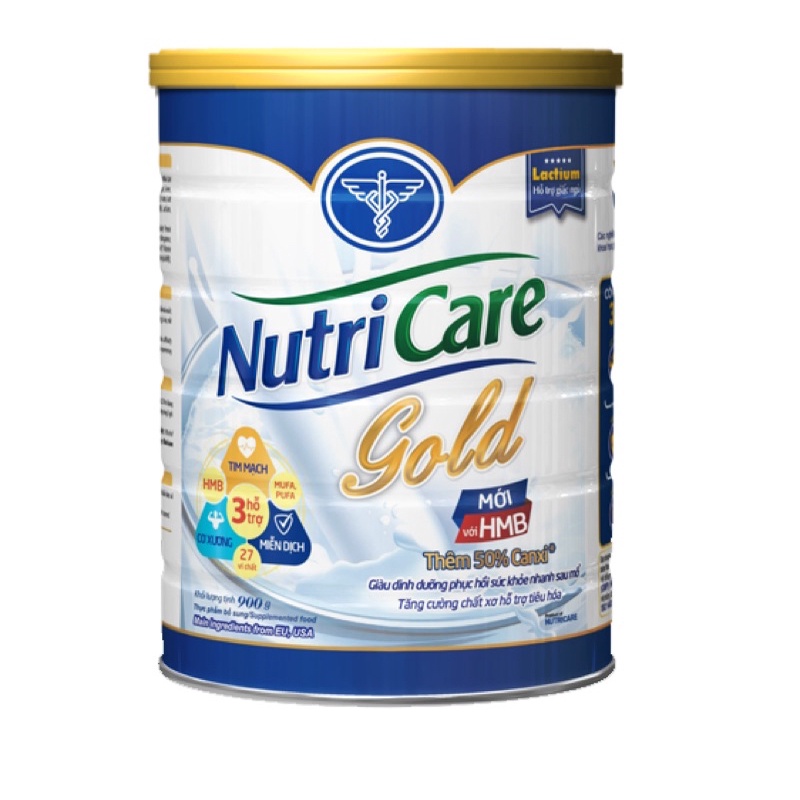 Sữa bột Nutricare Gold loại 900g