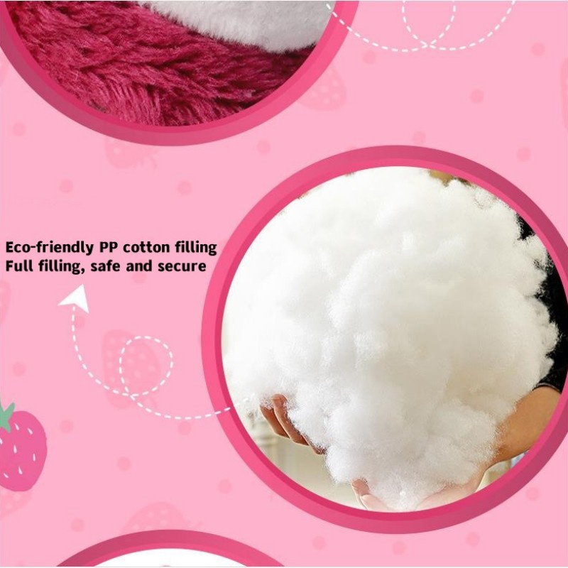 Thú Nhồi Bông Hình Chú Gấu Dâu Tây Disney Đáng Yêu Cho Bé Gái