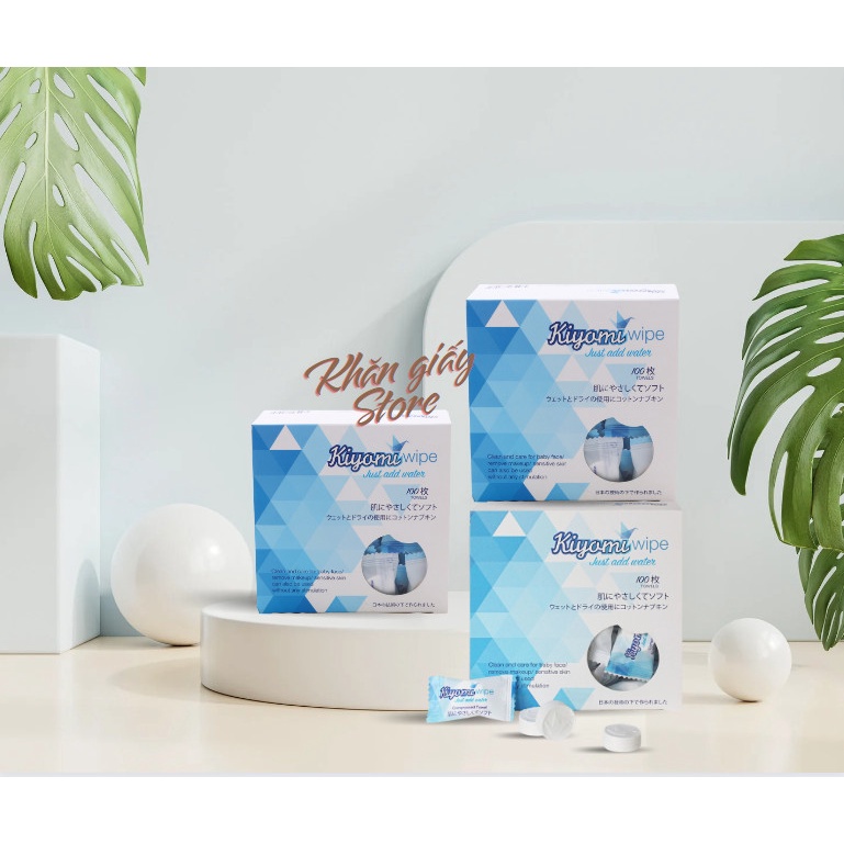 Combo 3 hộp 100 viên khăn nén kháng khuẩn