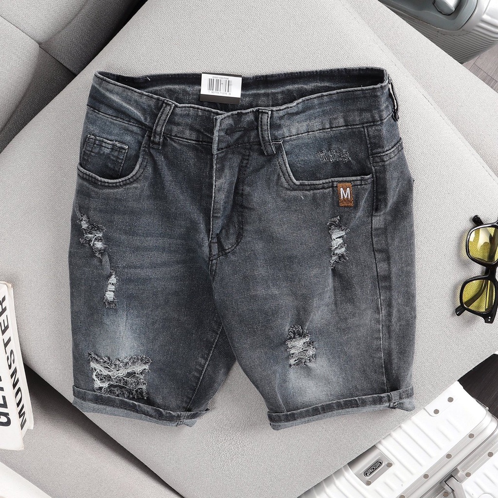 Mã Số QSN228 Quần Short Jean Nam chất vải jean bò co giãn 4 chiều mặc thoải mái,phong cách đường phố nhiều mẫu
