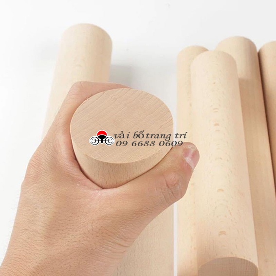 Thanh gỗ tròn, đường kính 25mm, 30mm, dài 40cm,50cm,60cm thanh gỗ thông, làm mô hình, DIY, phi 25,30