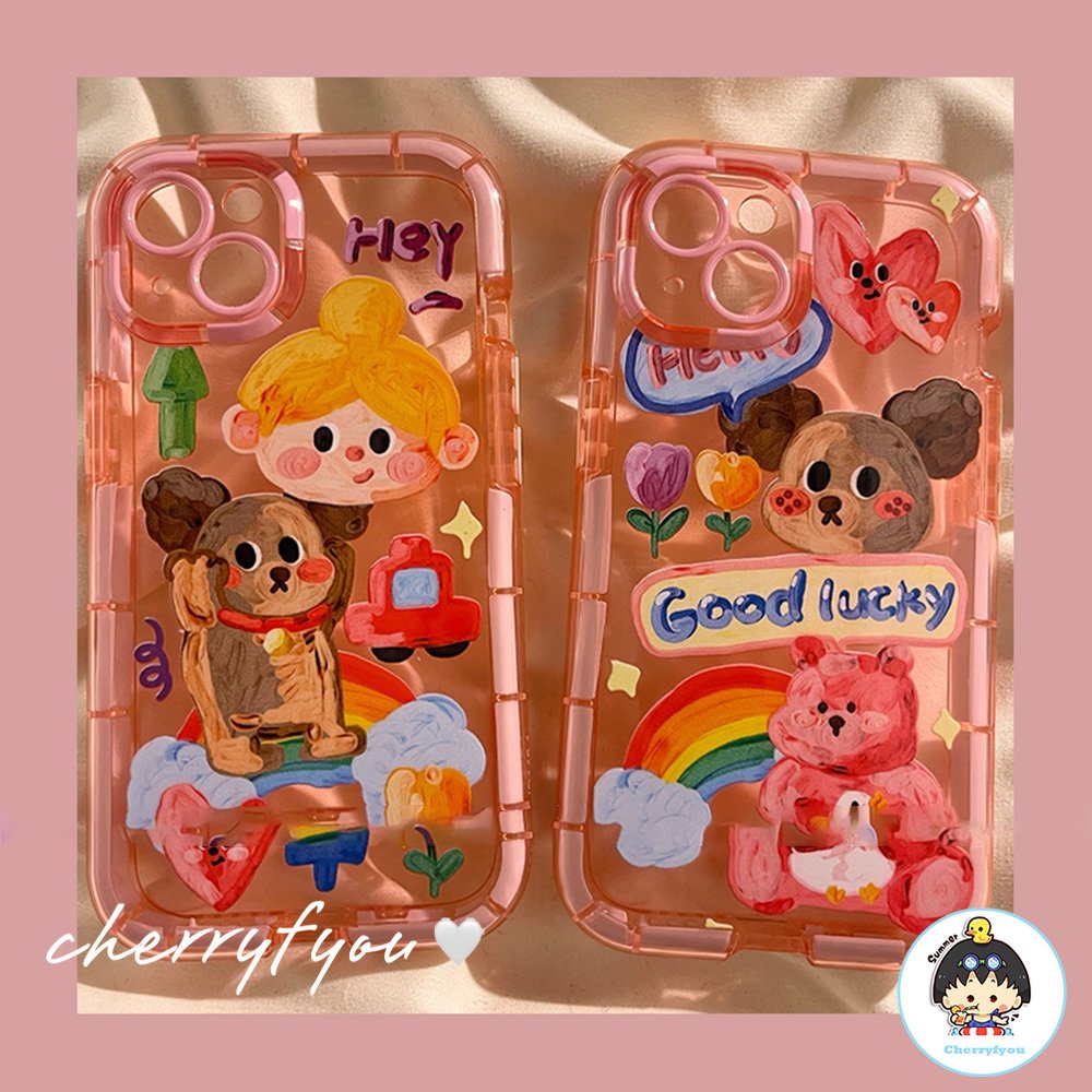 Ốp Điện Thoại TPU Mềm Hình Gấu Dạ Quang Chống Dấu Vân Tay Chống Rơi Cho IPhone 14 11 13 12 Pro Max