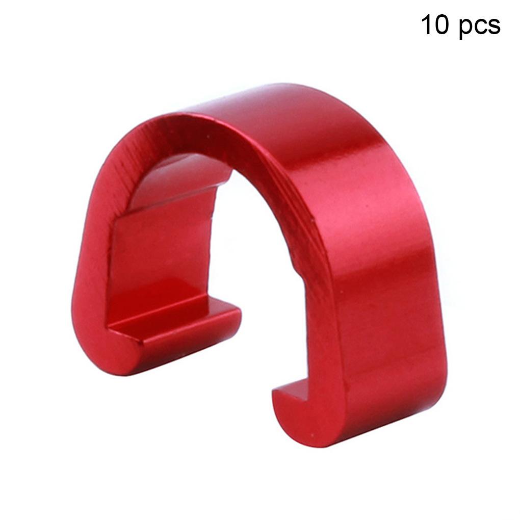 Set 10 Kẹp Cố Định Dây Phanh Xe Đạp Hình Chữ C Bằng Hợp Kim Nhôm Chắc Chắn