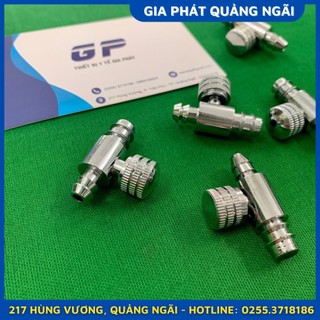 VAN HUYẾT ÁP CƠ INOX VAN GẮN QUẢ BÓP CAO SU MÁY ĐO HUYẾT ÁP ĐỒNG HỒ