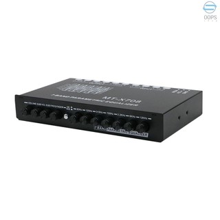 Professional 7 Band Car Equalizer Multifunctional Car Audio EQ Tuning Crossover Amplifier Parametric Equalizer Car Audio Equalizer