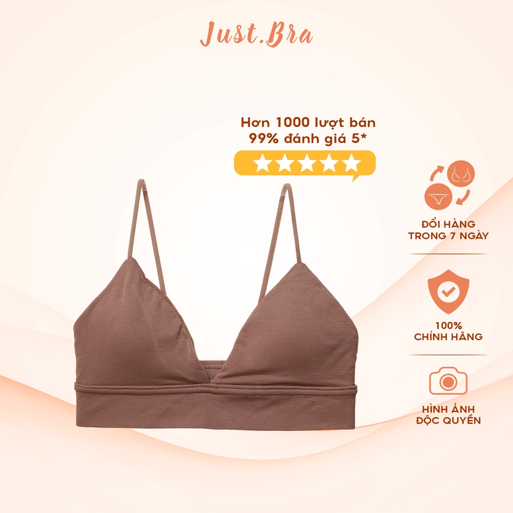 Áo ngực tam giác Basic Just Bra cotton mềm AB100