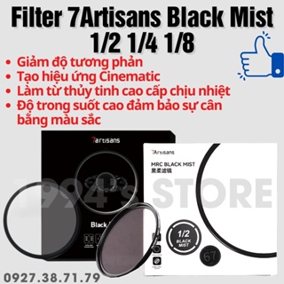 Hình ảnh Filter Black Mist 1/2 1/4 1/8 đầy đủ kích cỡ từ 46mm đến 82mm - Filter 7Artisans Black Mist - Tạo hiệu ứng Cinematic