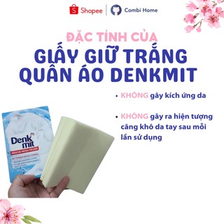 MIẾNG GIẤY GIỮ TRẮNG QUẦN ÁO DENKMIT