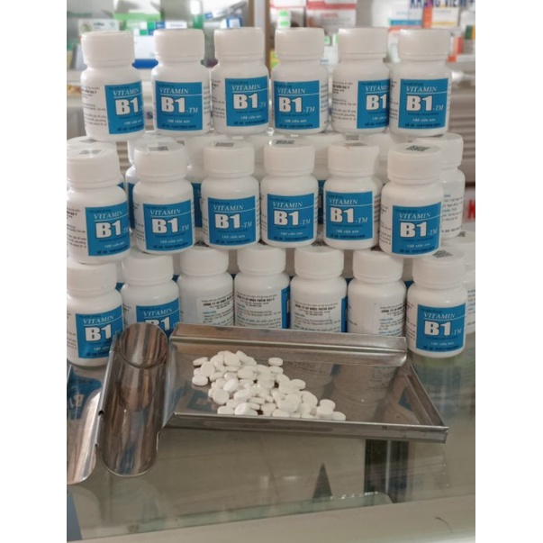 VITAMIN B1 Đại y, Đại Uy lọ 100 viên hỗ trợ cho người viêm đau dây thần kinh, giúp ăn ngon