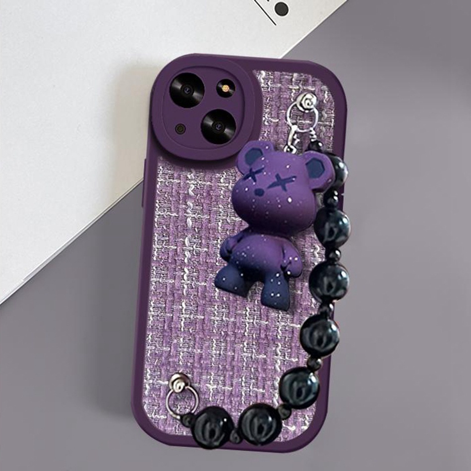 Ốp Điện Thoại Silicon Mềm Hình Gấu 3D Cho iPhone 11 12 13 14 Pro MAX 11Pro 12Pro 13Pro 6 6S 7 8 Plus X XR XS MAX SE 2020 2022