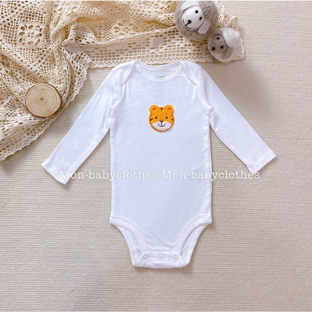 ÁO Body dài tay cotton mềm mịn cho bé