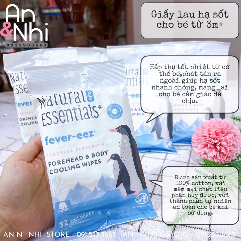 Giấy lau hạ sốt Fever-eez