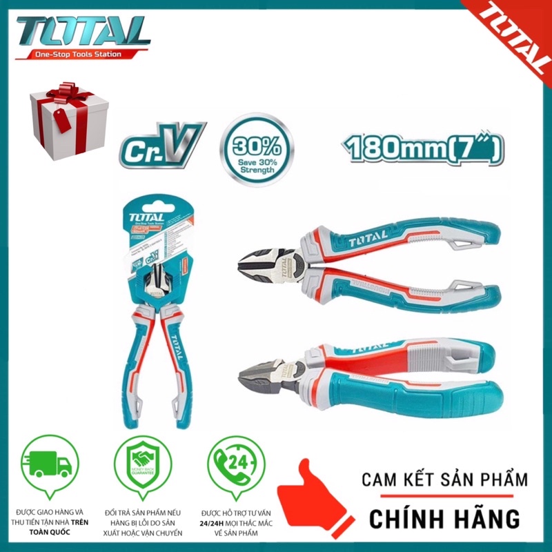 ĐỒ NGHỀ TOTAL Kềm cắt cao cấp 7”/180MM THT230706S
