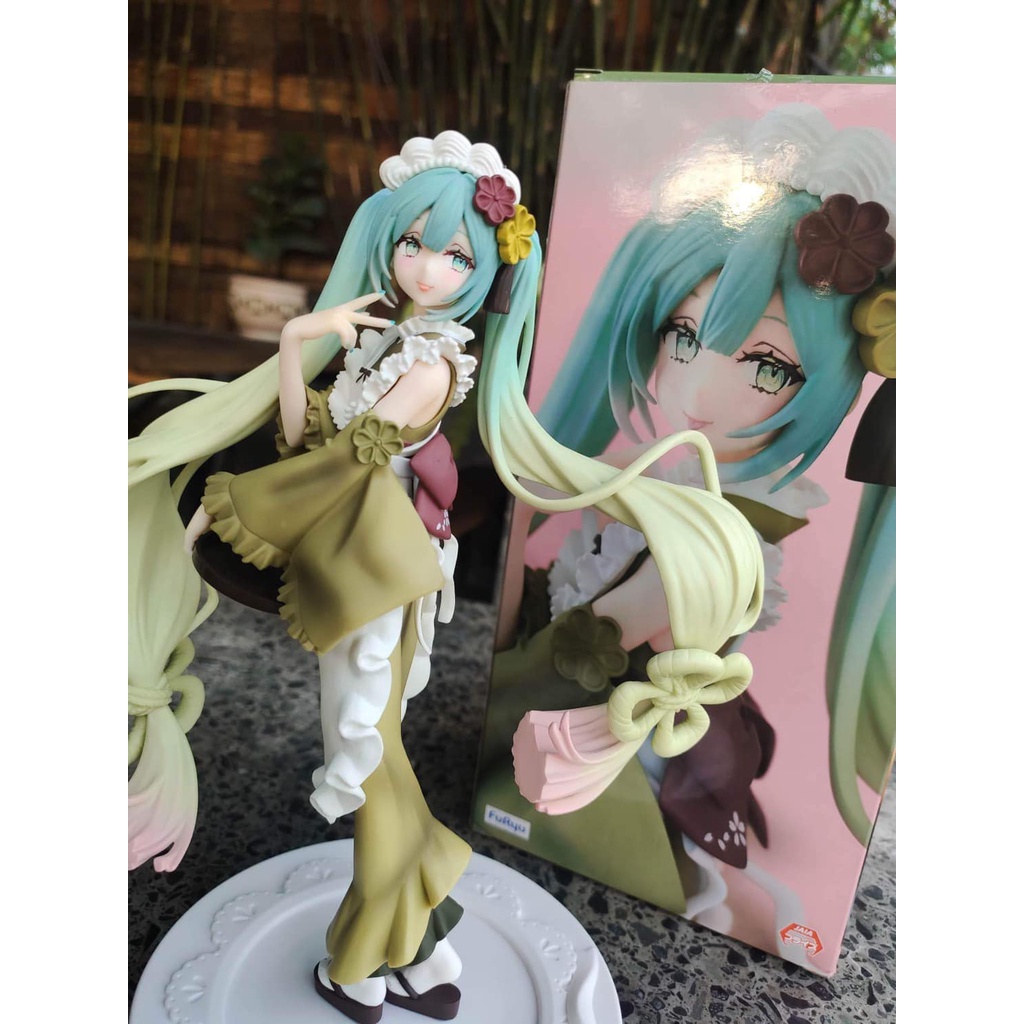 Mô Hình Anime Hatsune Miku Furyu chính hãng - Exceed Creative Figure - Sweet Sweets - Matcha Parfait, Figure Nhật Bản
