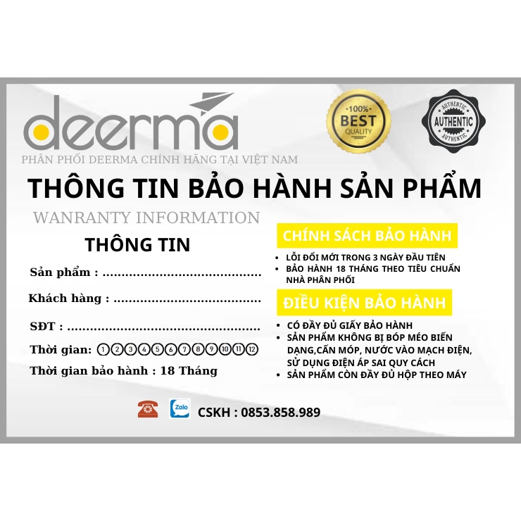 Máy Hút Bụi Cầm Tay Deerma DX115C Máy Hút Bụi Giường Hút Bụi Ô Tô Đa Năng Với 3 Đầu Hút Bảo Hành 18 Tháng