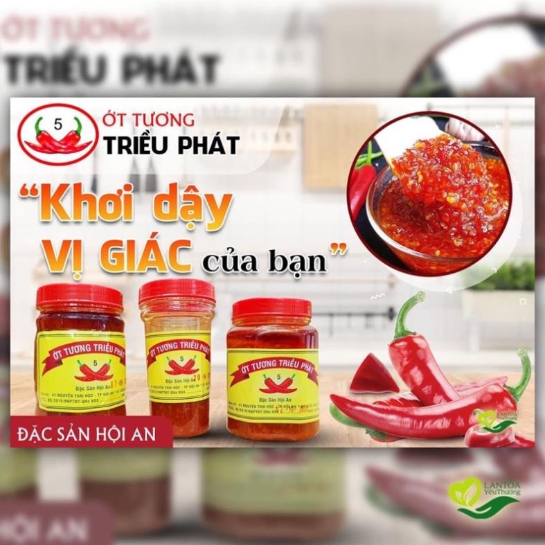 Tương ớt Hội An, hương thơm độc đáo của quê nhà.Đặc biệt thơm ngon khi ăn kèm với Cơm gà Hội An, Phở, Lẩu, Mỳ Quảng,