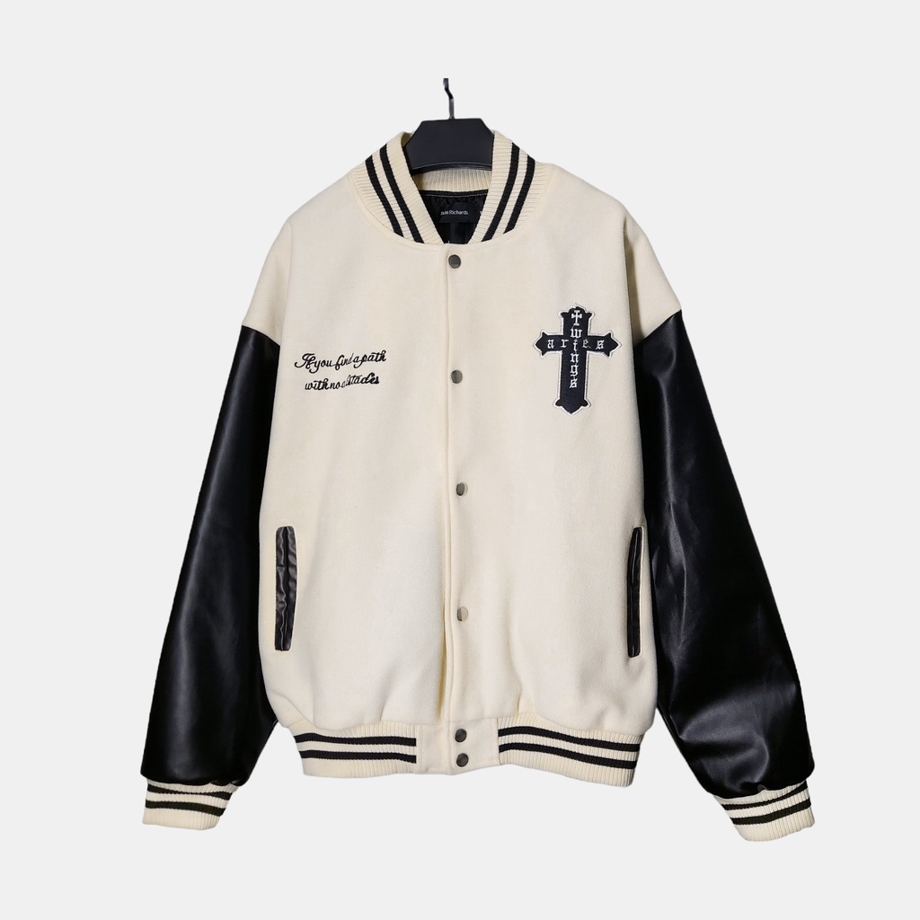 Áo Khoác Varsity HIHOZ The Cross Jacket unisex
