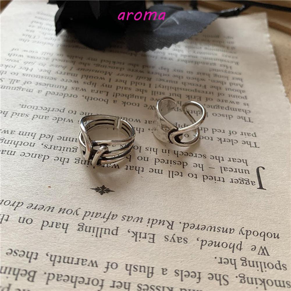 Nhẫn Đeo Ngón Tay Tạo Hình Nút Thắt Sáng Tạo Có Thể Điều Chỉnh