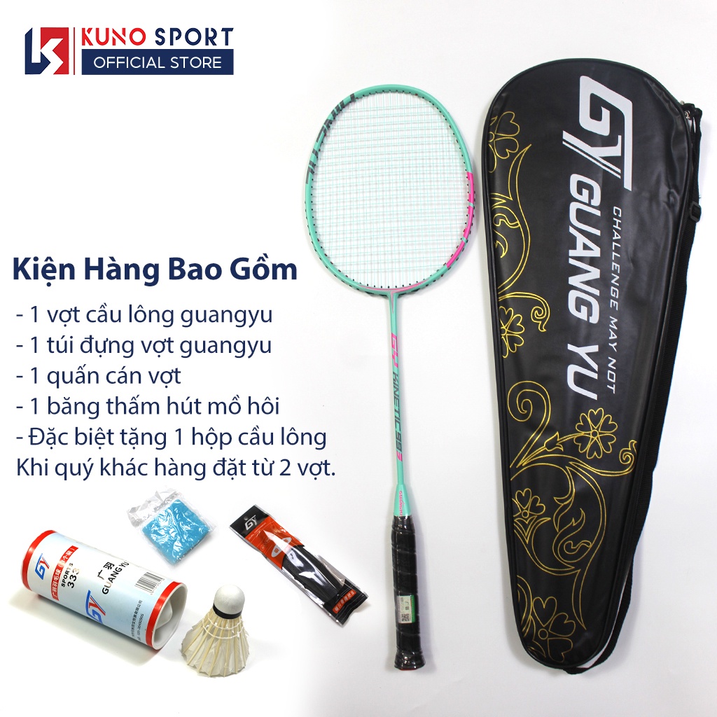 Vợt Cầu Lông Chính Hãng GUANGYU 4U KINETIC 995 Full Carbon Công Thủ Toàn Diện Lưới Căng Sẵn 10KG - KN03