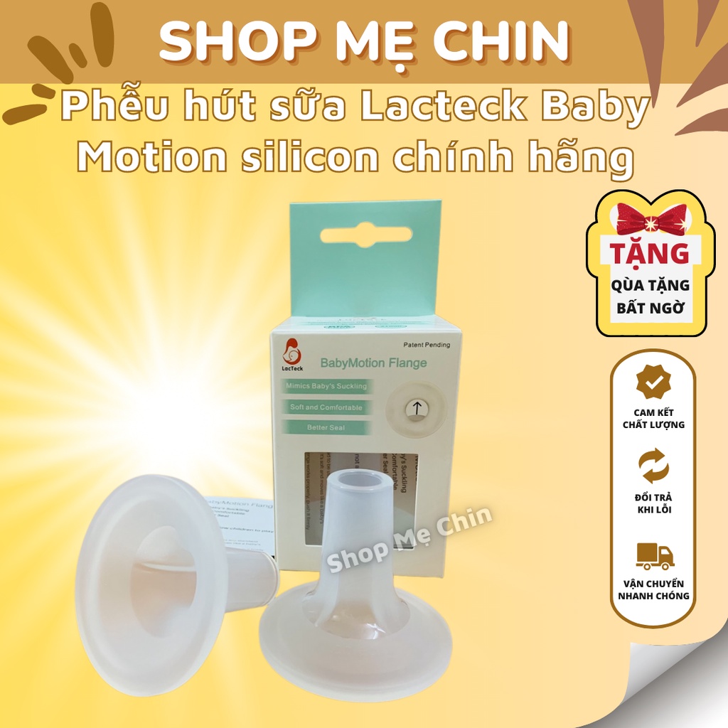 Phễu hút sữa Lacteck Baby Motion silicon chính hãng dùng cho máy hút sữa Medela Spectra Avent Unimom