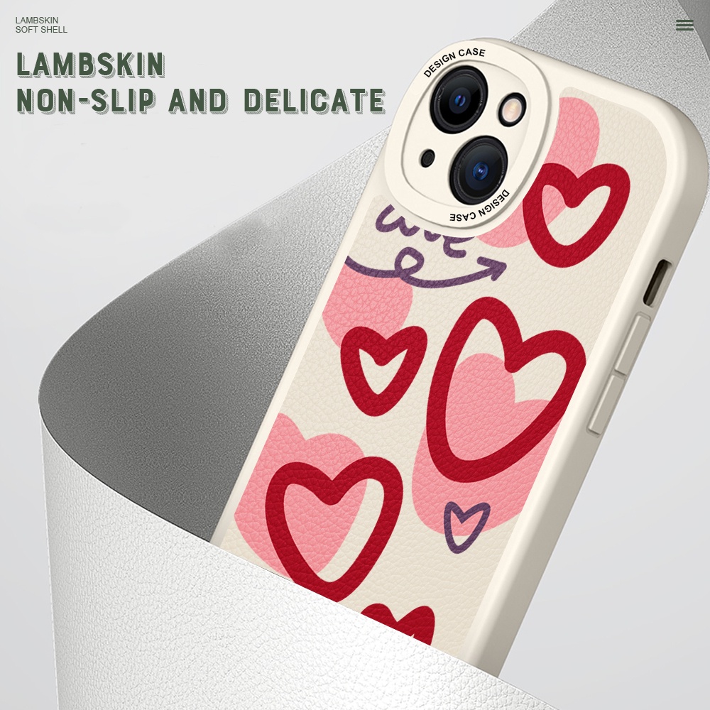 Xiaomi Mi 12 12X 11 11T Pro Lite NE 5G Cho Ốp lưng điện thoại In Hình Lambskin Flowers Love Heart