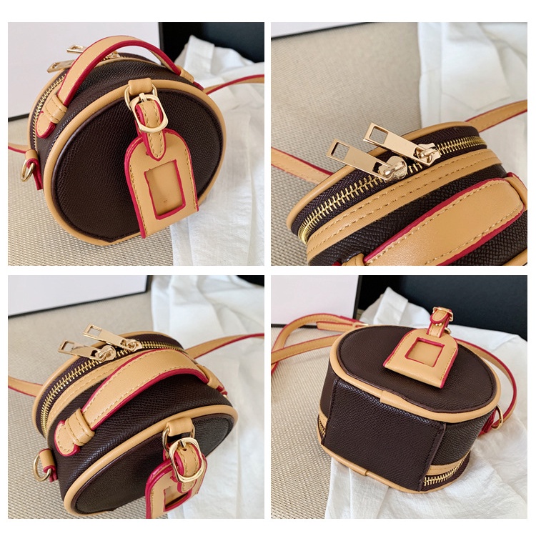 Túi Đeo Chéo Dáng Tròn Nhỏ Nhắn Phong Cách Retro 2022 Cao Cấp