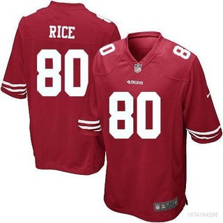 Áo thun bóng đá san francisco 49es nfl số 80 jerry