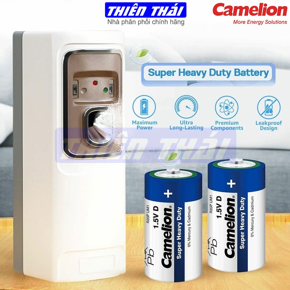 Pin đại pin trung Camelion R20P,R14P,pin than,1.5V.pin bếp gas Âm,dùng cho Đèn Pin, đài radio.