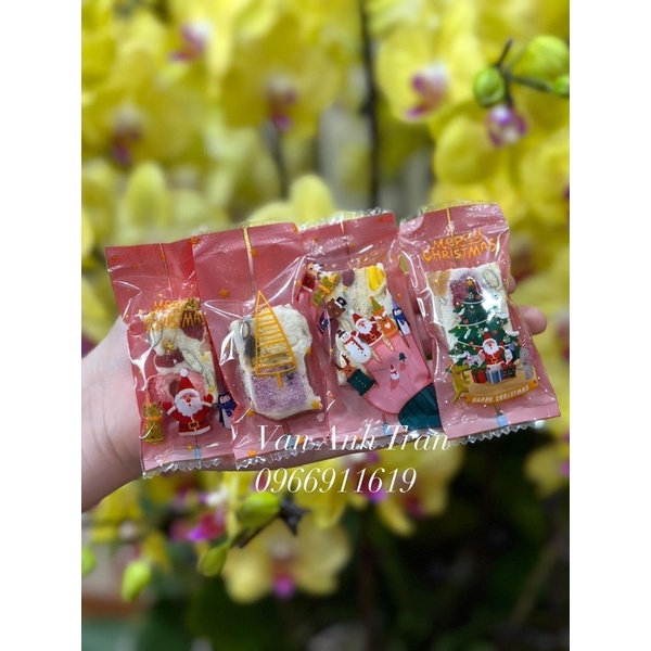 set 200 vỏ túi kẹo 4x9 mẫu noel để đựng kẹo