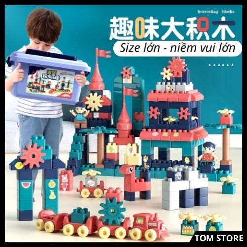 Đồ Chơi Trí Tuệ Xếp Hình Thông Minh, Lắp Ráp, Lắp Ghép Size Lớn Cho Trẻ Em, Bé Trai, Con Gái, Nam, Nữ 2 3 4 5 6 7 Tuổi