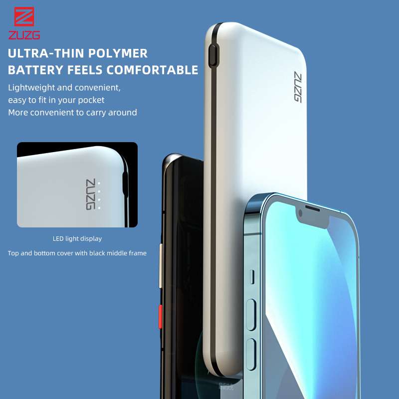 Sạc dự phòng 10000mah 3 dây đa năng chính hãng ZUZG J36S