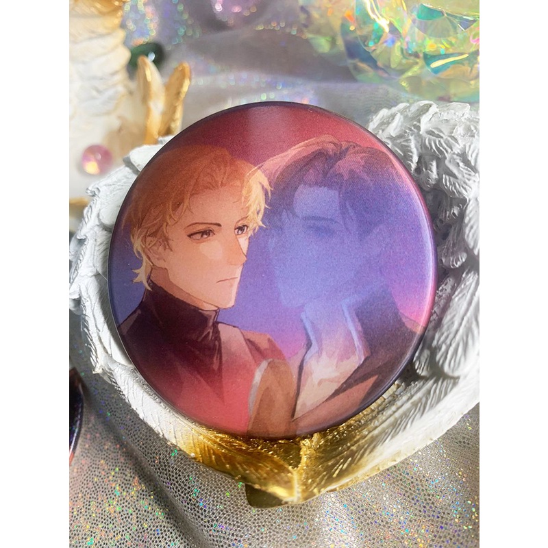 Fantastic Beasts and Where to Find Them GGAD Grindelwald Dumbledore thẻ vuông thẻ trong suốt cuống vé Badge