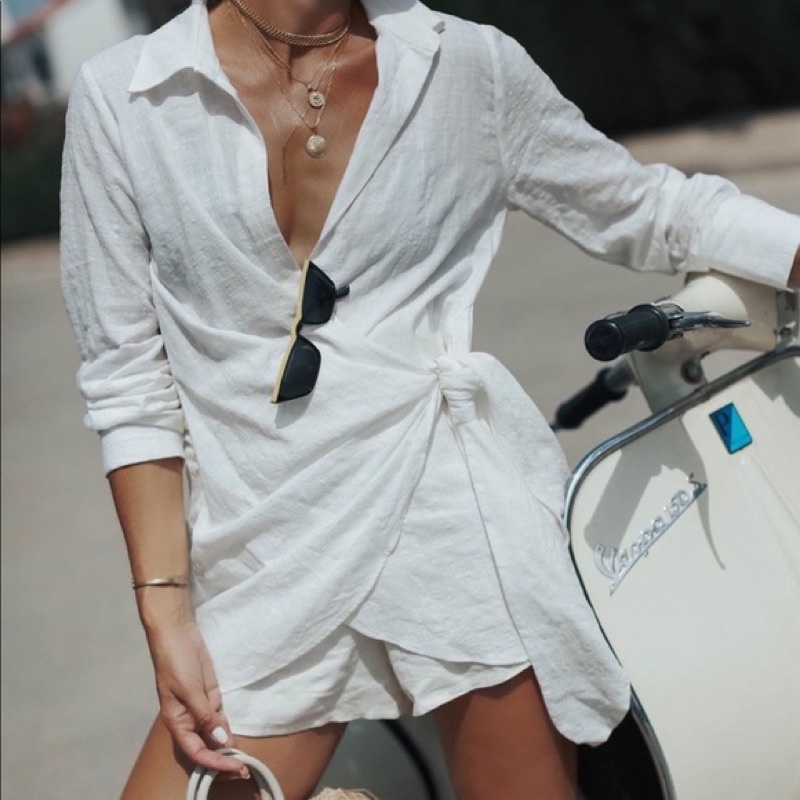 Áo sơ mi linen ZARA