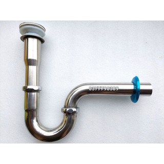 bộ xả lavabo inox(xả nhấn)