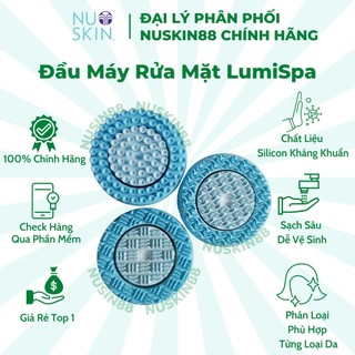 Đầu Máy Silicon Rửa Mặt Lumispa Nuskin phiên bản IO và bản thường