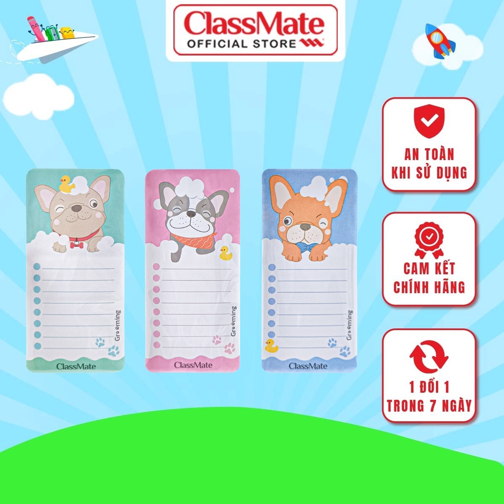 Giấy Note Ghi Chú CLASSMATE Thiết Kế Hình Chú Chó Đáng Yêu, Dùng Để Ghi Chú Vô Cùng Tiện Lợi CL-SN002