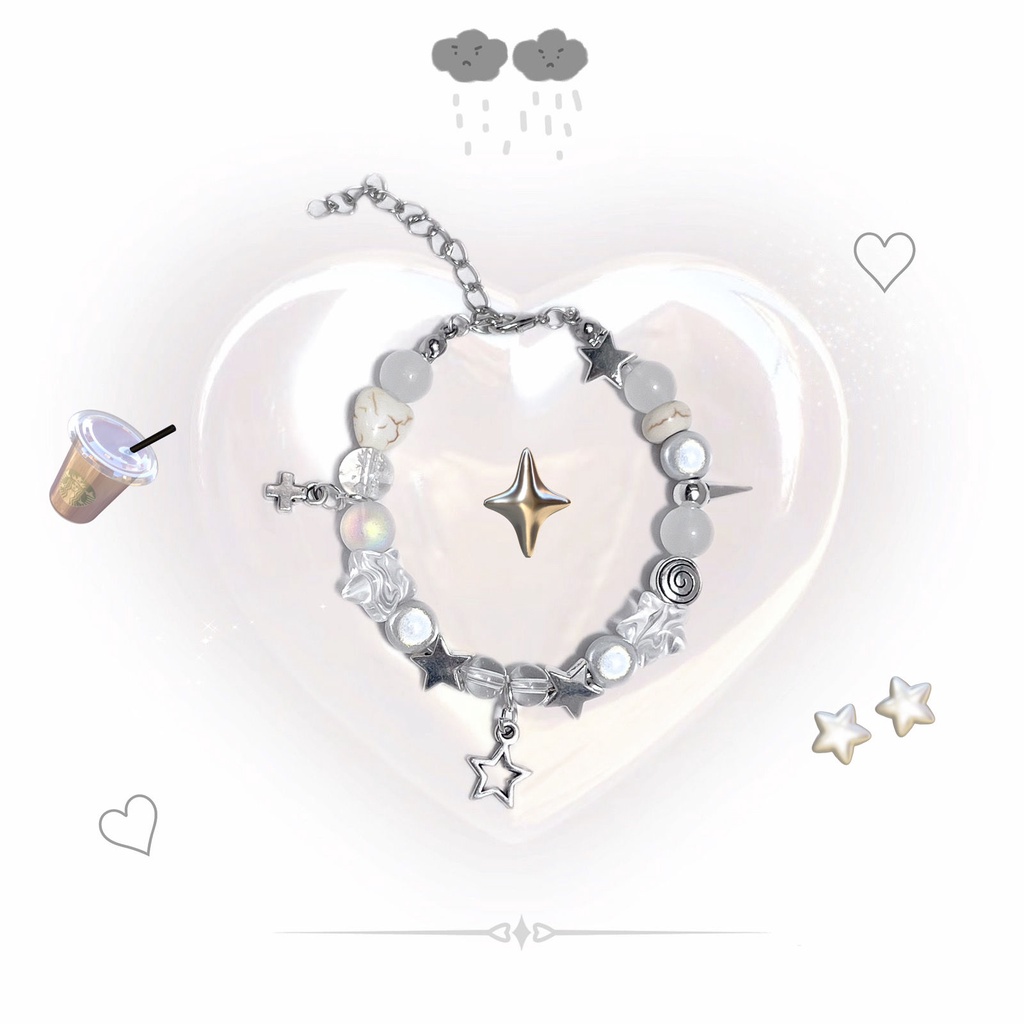 Vòng Tay Chuỗi Hạt y2k Cao Cấp Thời Trang