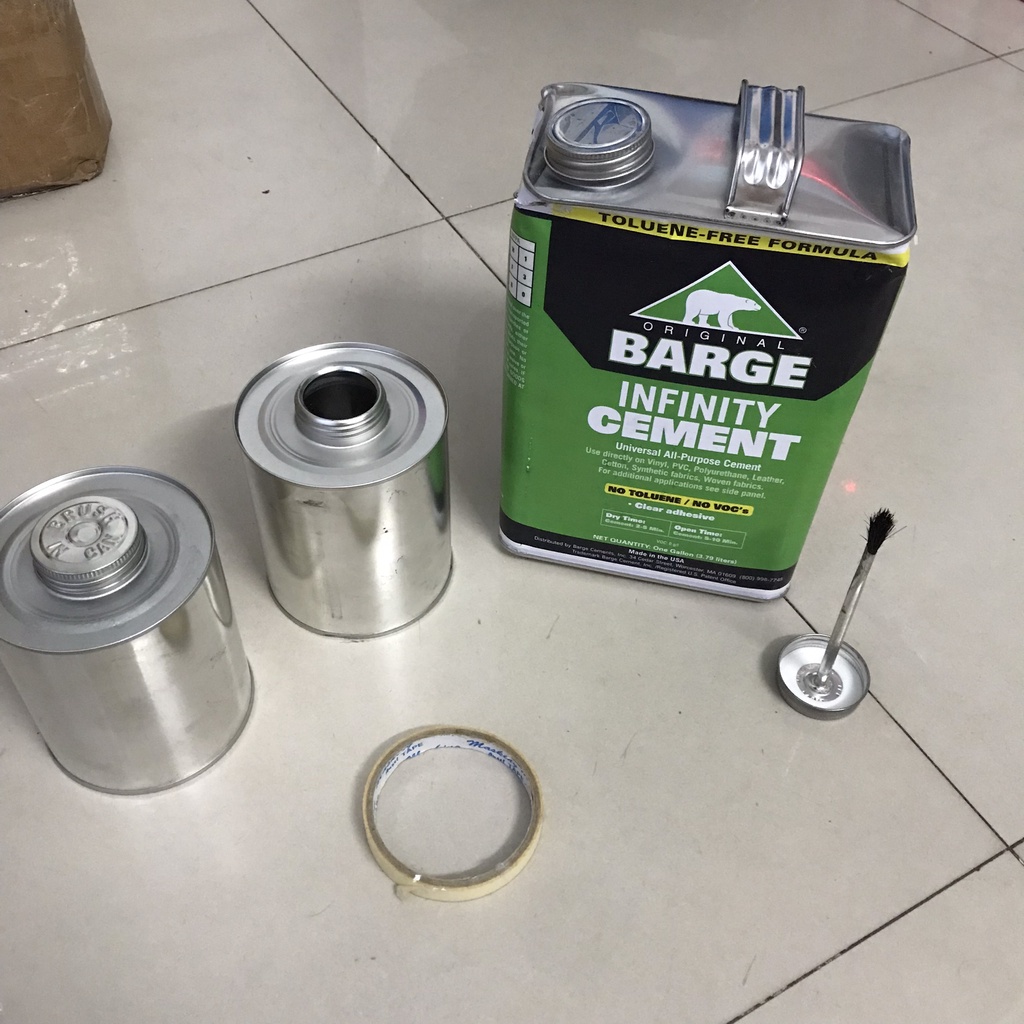 Keo Dán Giày Barge Infinity Cement Chính Hãng USA 1 Quart 946ml Lọ Chiết Có Sẵn Cọ Quét
