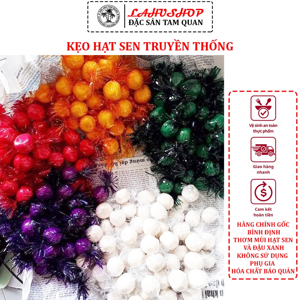 500gr Kẹo Hạt Sen Truyền Thống - thơm ngon đặc biệt