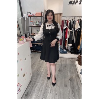 MẬP STYLE ĐẦM THUN PHỐI KEM SIZE 50-90 KG