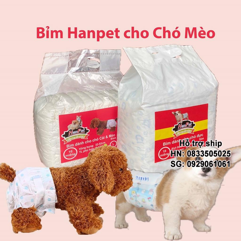 gói 10 miếng bỉm quần chó mèo cao cấp đủ size Bỉm chó loại siêu thấm