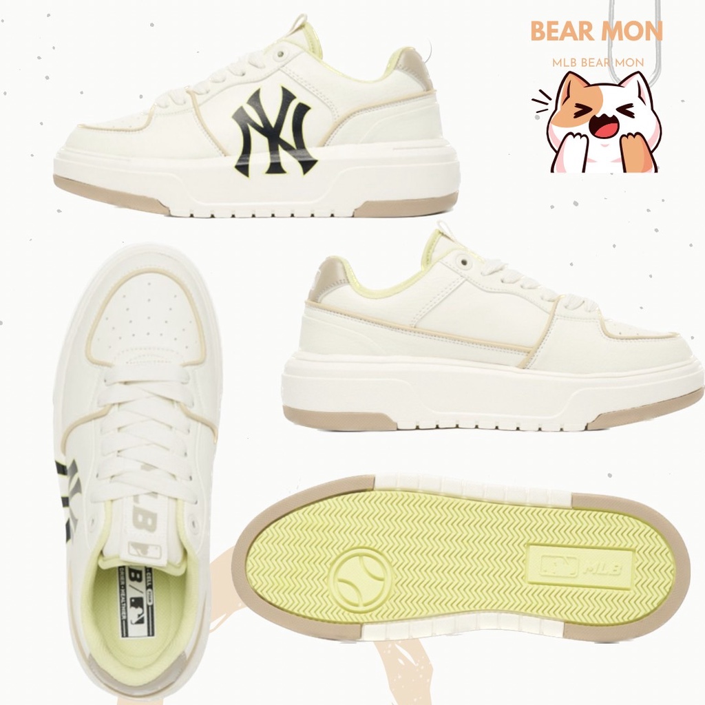 Giày Thể Thao MLB Spring New Casual Comfortable Fashion 3ASXCA12N Màu Đen Xanh Lá Xanh Cốm