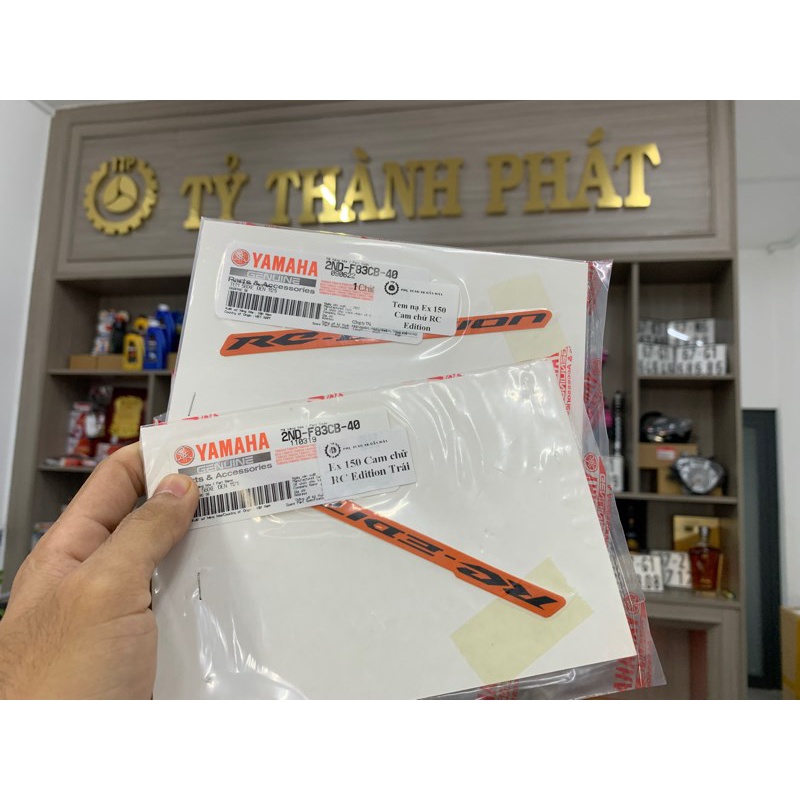 Tem nạ Ex 150 Cam chử RC Edition (1 Miếng)