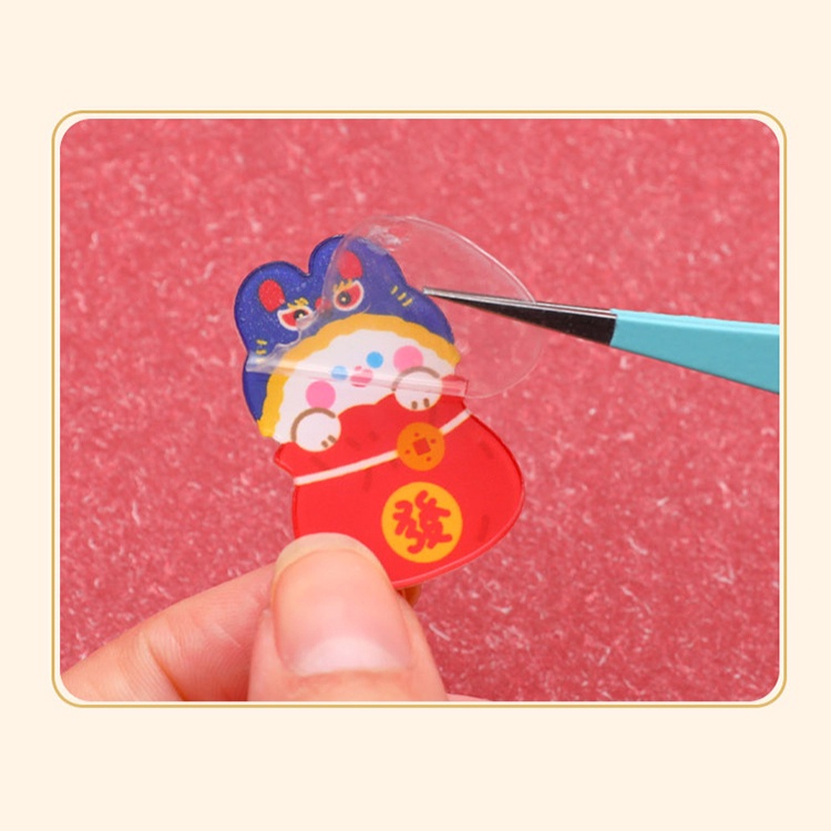 1 Móc Khóa Acrylic Hình Thỏ Dễ Thương