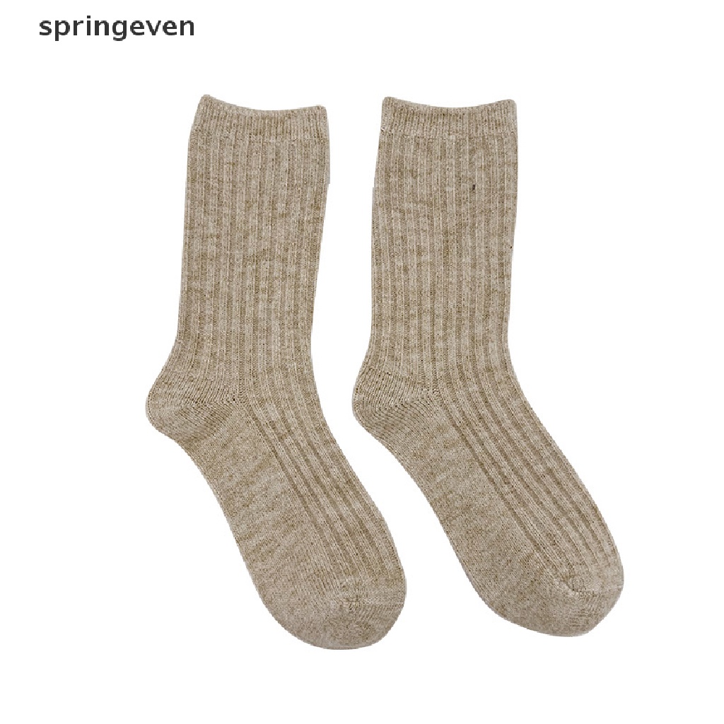 Vớ Len Cashmere Dày Màu Sắc Tinh Khiết Giữ Ấm Mùa Đông Cho Nữ