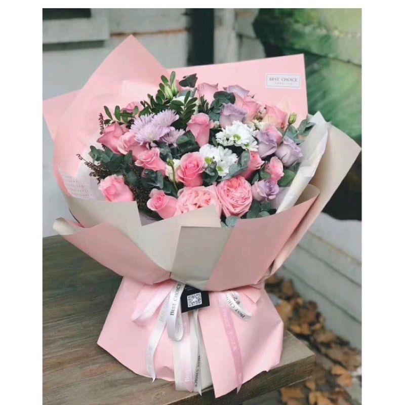 Giấy gói hoa kích thước 58*58cm mix 2 màu