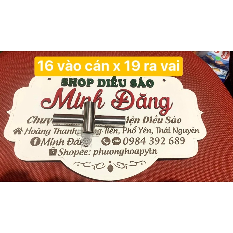 Pass inox dùng lên diều lắp gép  Đo lòng bên trong