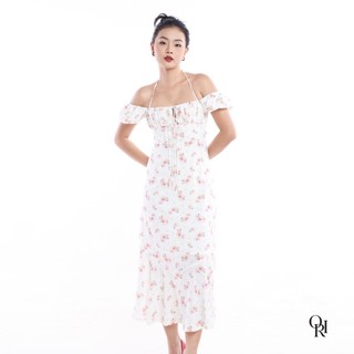 ORIGINALITY - ĐẦM DÀI TAY PHỒNG XẾP LI NGỰC - MAGNOLIA DRESS