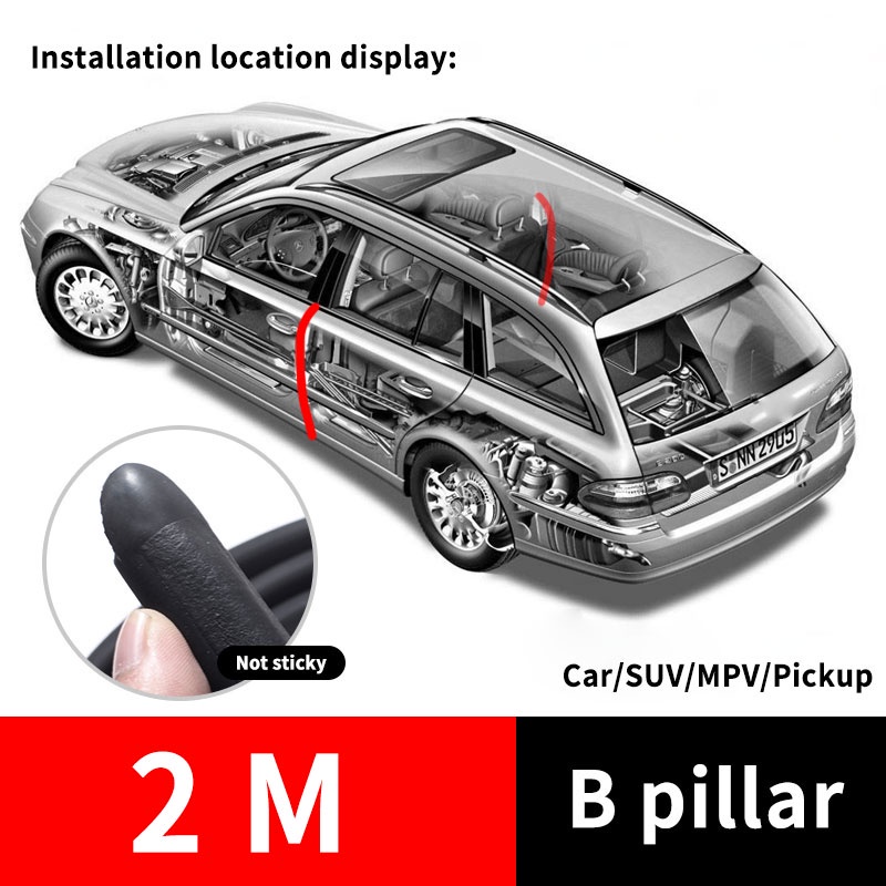 Dải cao su SEAMETAL dán bảo vệ cửa xe hơi chống tiếng ồn tiện dụng